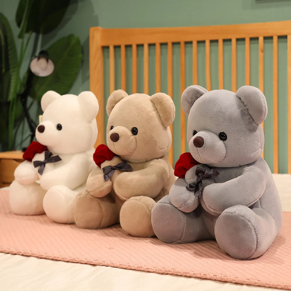 Cute Rose Bear Plush Toy - Image 4