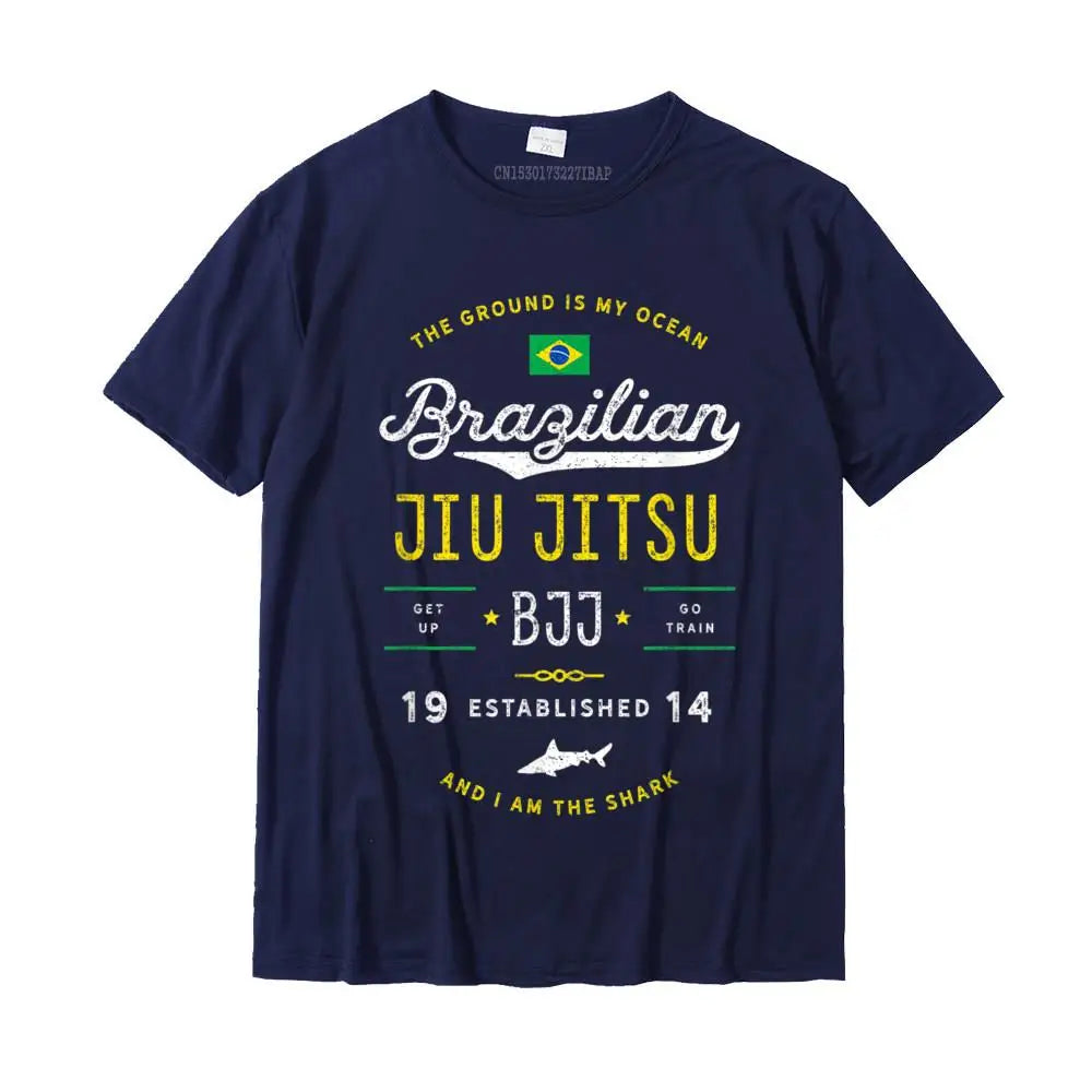 Ocean Shark Jiu Jitsu T-Shirt – BJJ Martial Arts Gift Tee for Men - Image 4