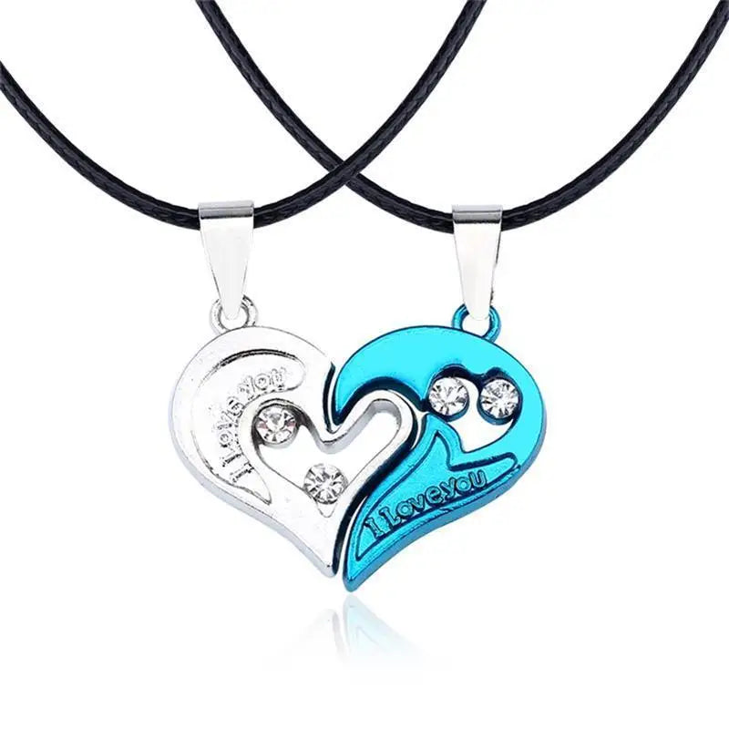I Love You Best Friends Couple Necklace – Puzzle BFF, Key & Lock, Tai Chi Heart Pendants - Image 12
