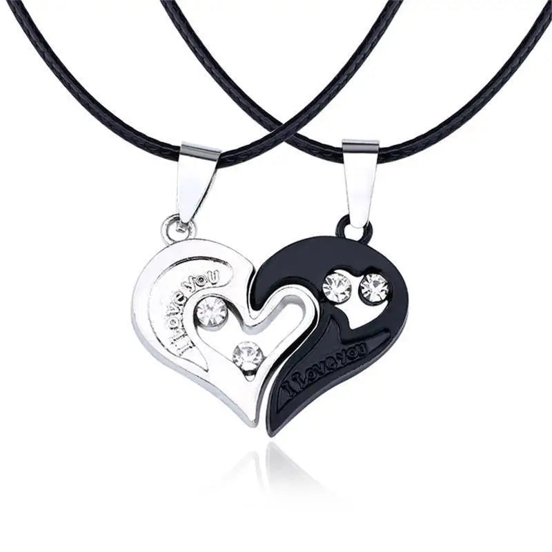 I Love You Best Friends Couple Necklace – Puzzle BFF, Key & Lock, Tai Chi Heart Pendants - Image 15