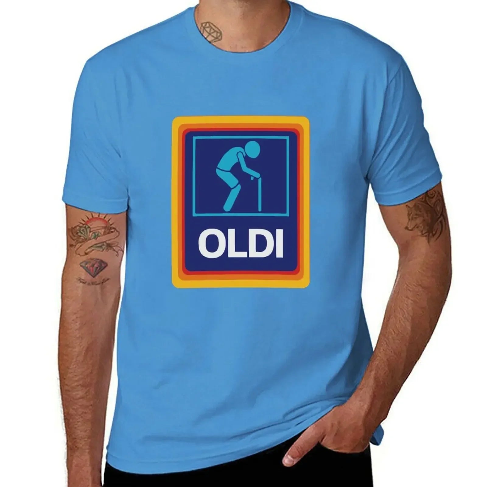 OLDI & ALDI Funny T-Shirt – Oversized Tee for Dad, Grandpa, Husband, or Boyfriend - Image 5