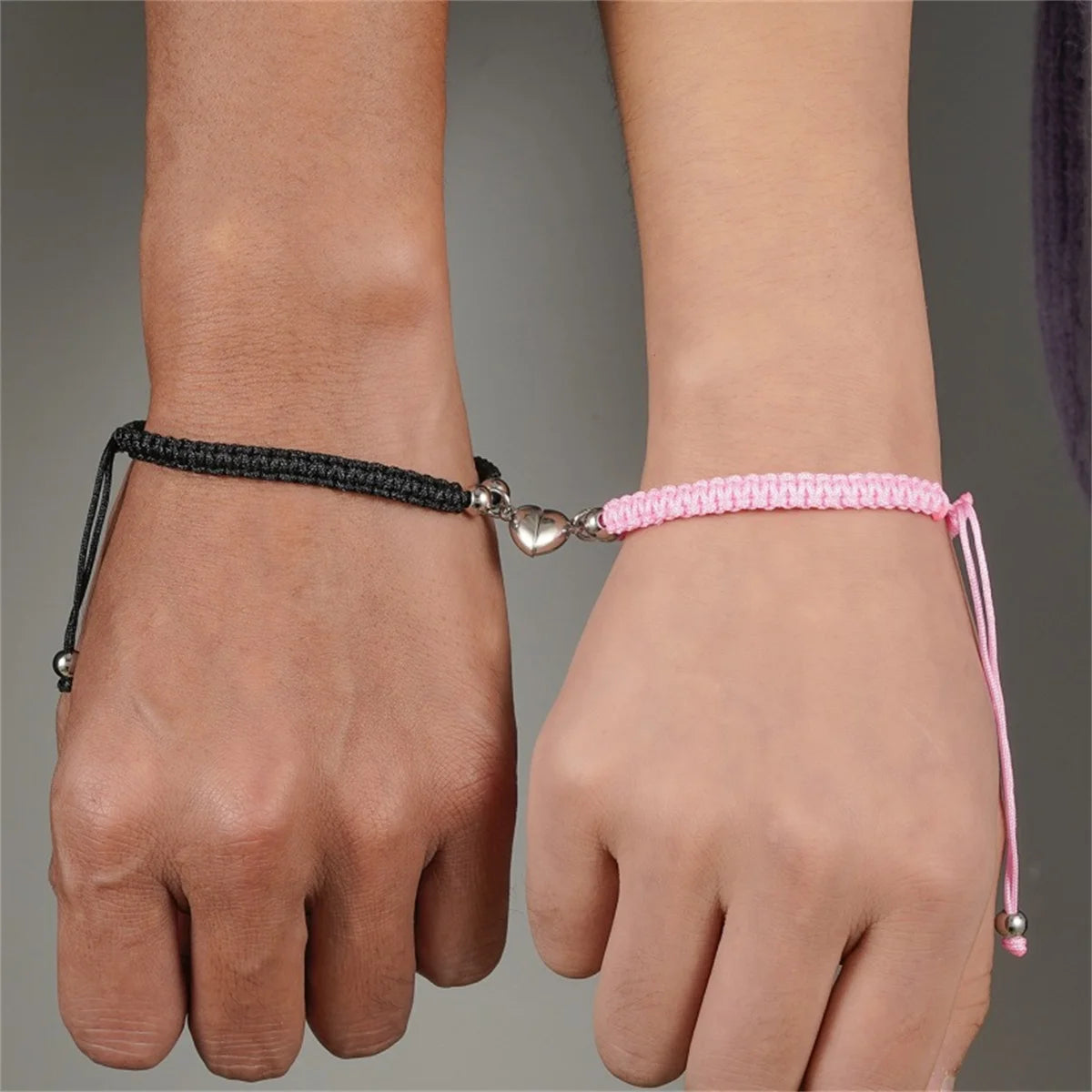 Romantic Heart Magnetic Attract Couple Bracelet Set - Image 6