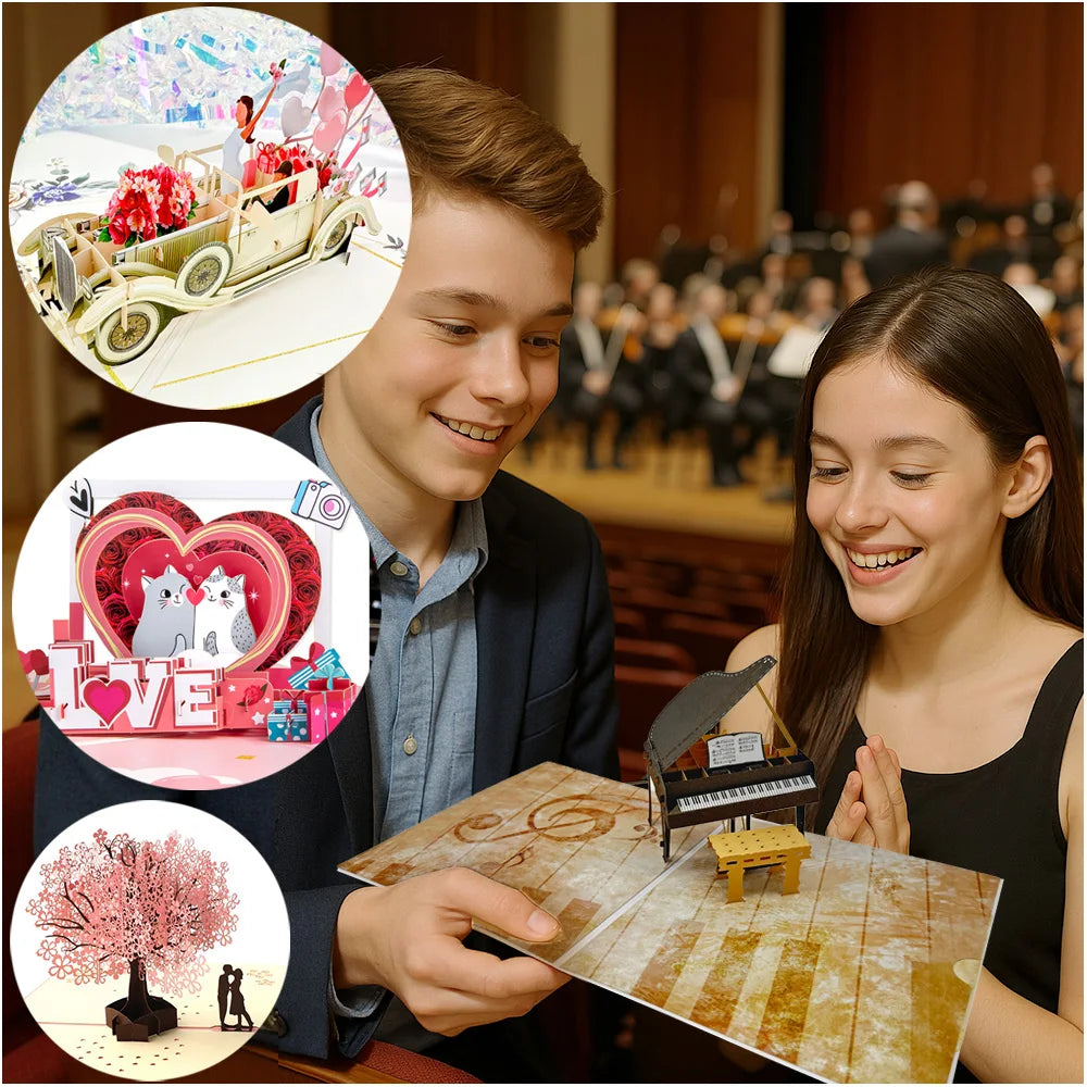 3D Pop-Up Love Card – Romantic Gift for Wife or Girlfriend