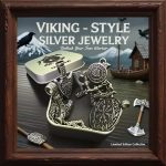 HNSP Viking Pendant Necklace – 316L Stainless Steel Chain for Men