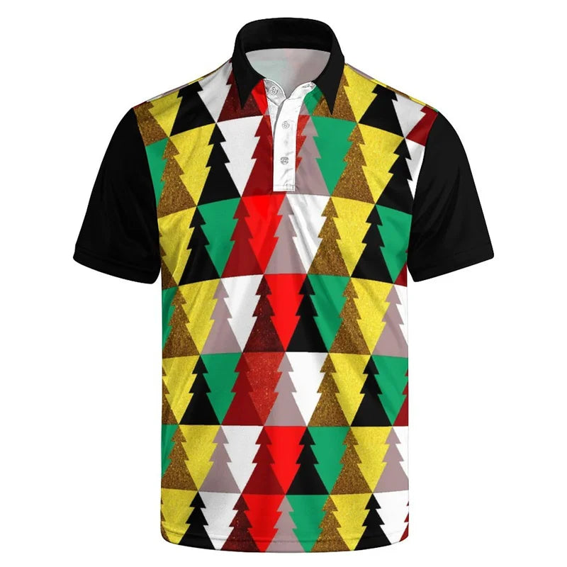 Fashion USA Flag Polo Shirt – Men’s 3D Print Short Sleeve Summer Lapel T-Shirt - Image 8