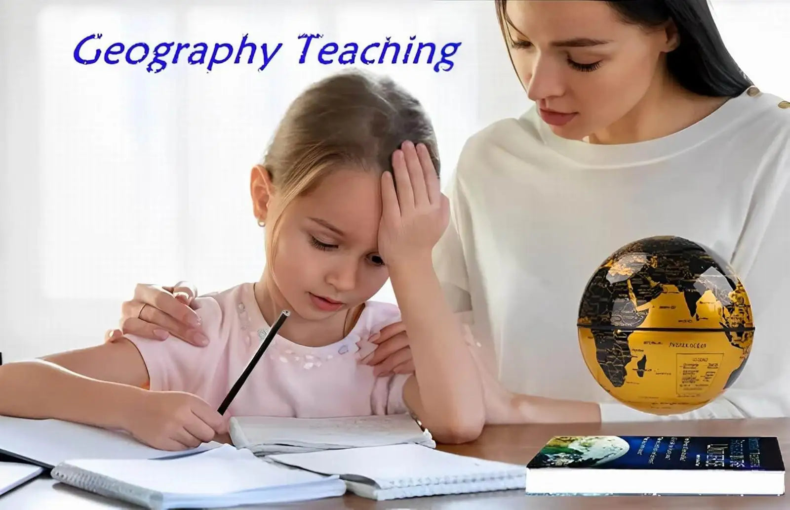 15cm Creative Circular Magnetic Levitation Globe – Floating Night Light & Educational Decor - Image 2