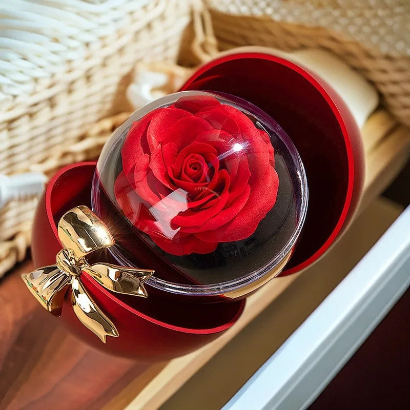 Eternal Rose Gift Box with Jewelry Storage - Image 3