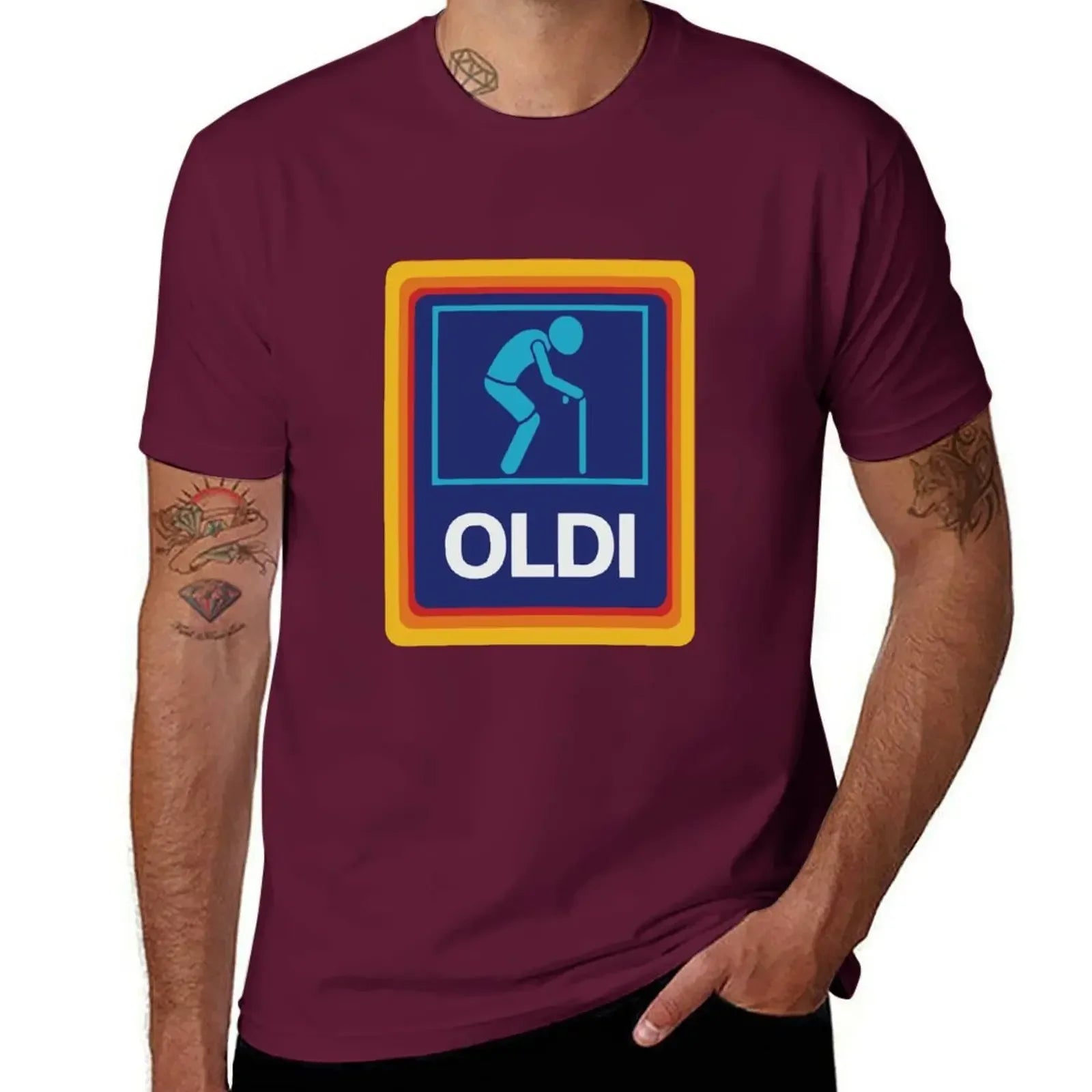 OLDI & ALDI Funny T-Shirt – Oversized Tee for Dad, Grandpa, Husband, or Boyfriend - Image 13