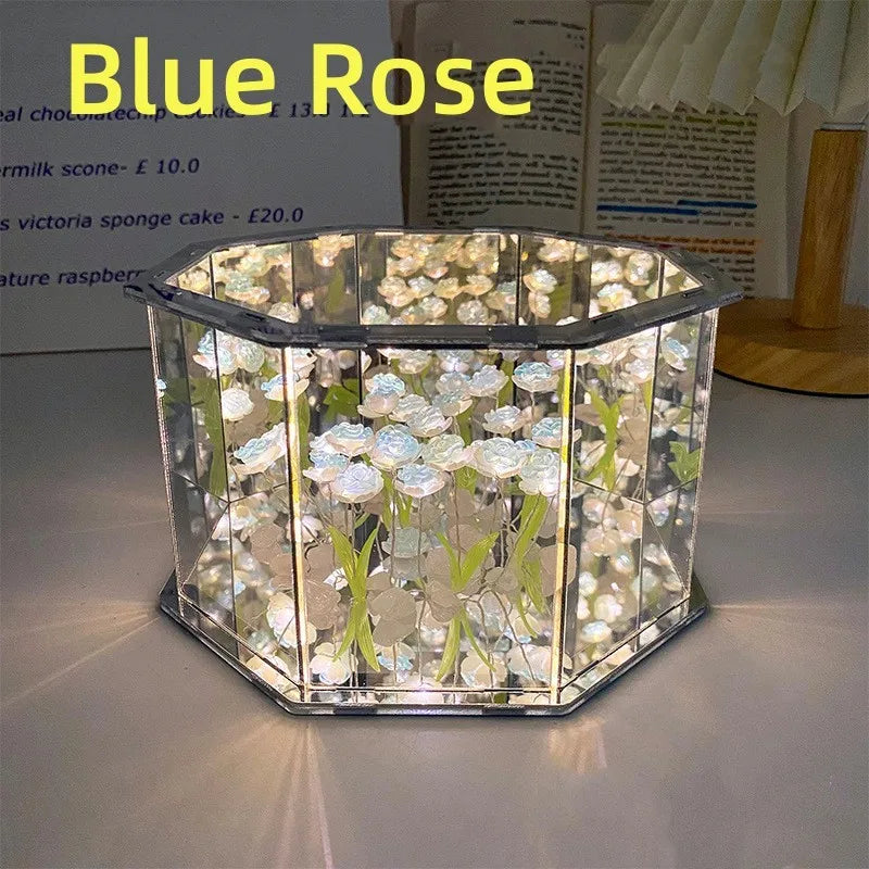 DIY Tulip Mirror Cube Lamp – 3D LED Nightlight Craft Kit & Handmade Gift - Image 6