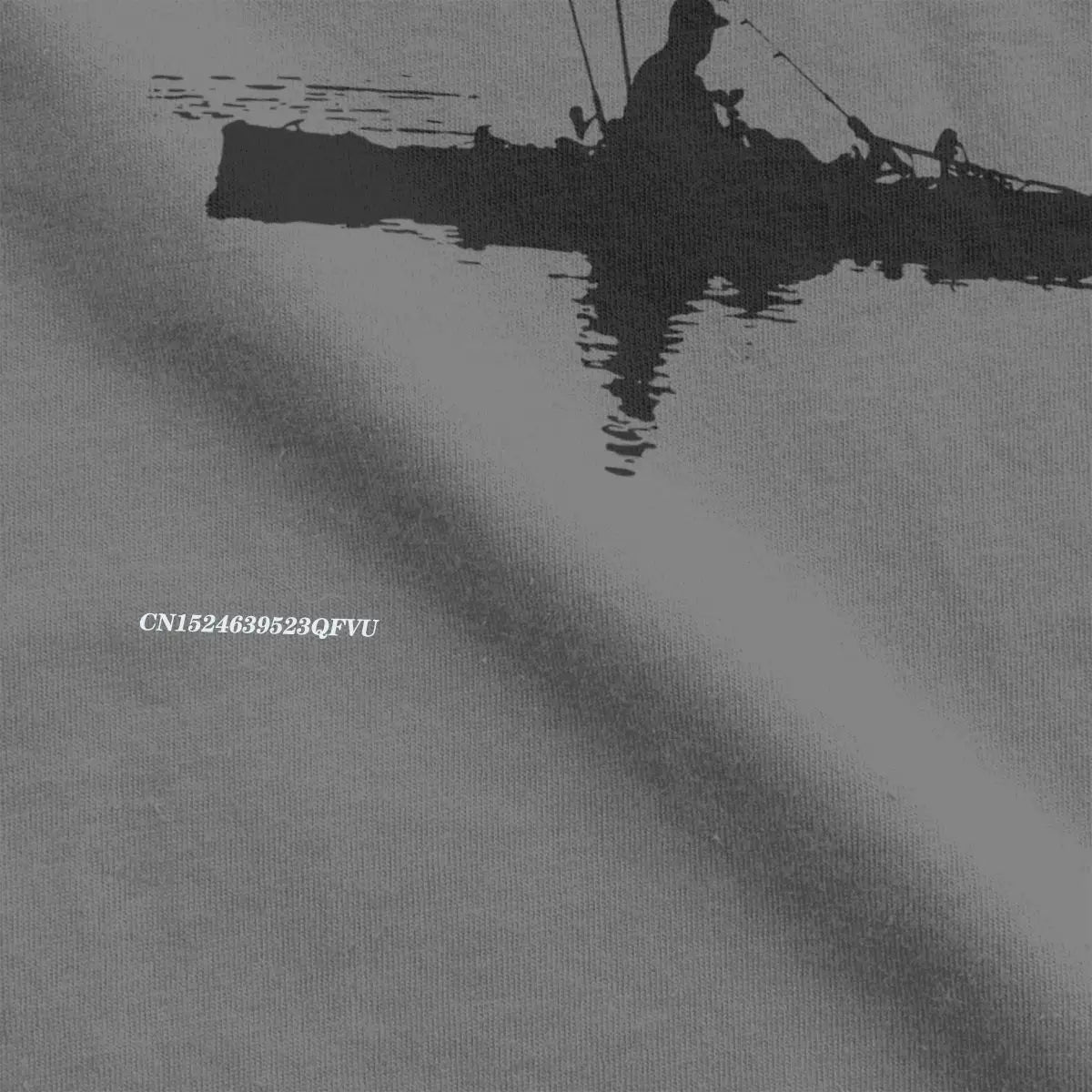 Unique Fisherman Kayak Fishing T-Shirt – Men’s Cotton Harajuku Style Tee - Image 4