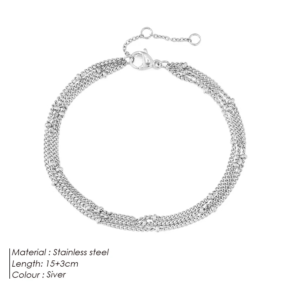 eManco Fine Bead Chain Bracelet – Simple & Versatile Stainless Steel Jewelry for Women - Image 12