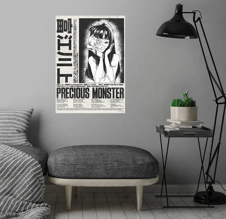 Popular Anime Posters – Vagabond & Jujutsu Kaisen Minimalist Canvas Wall Art for Fans - Image 3