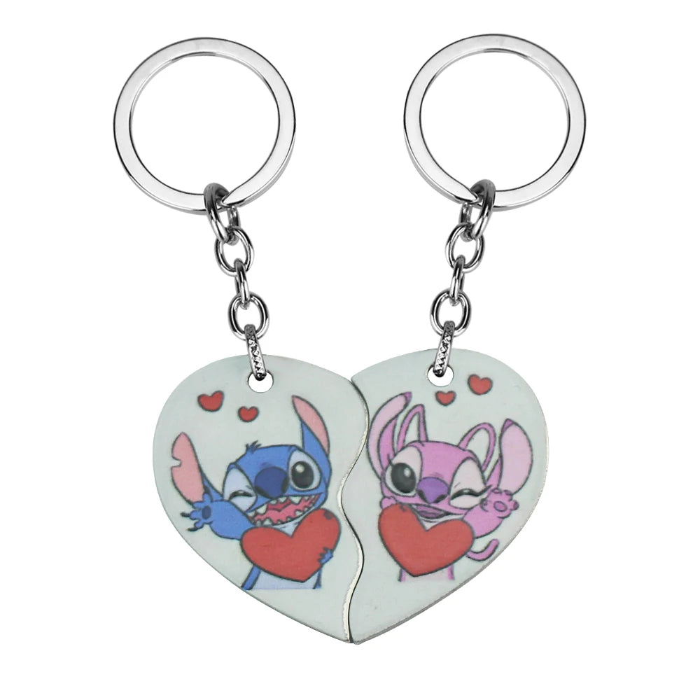 1 Pair Lilo & Stitch Pendant Necklaces – Kawaii Stainless Steel Couple Neck Chains - Image 18