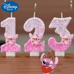 Disney Lilo & Stitch Digital Birthday Candle – Kawaii Stitch & Angel Party Decoration for Kids