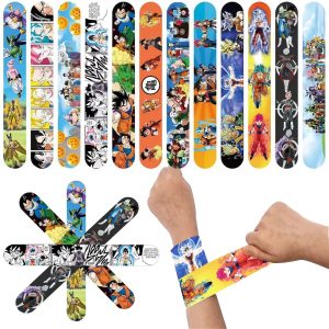 Dragon Ball Slap Bracelets – 12/24/36pcs Anime Party Favors for Kids’ Birthdays & Events