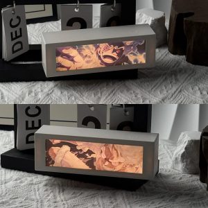 3D Anime Motion Night Light – LED Laser Engraved Lamp Box for Bedroom & Desk Decor