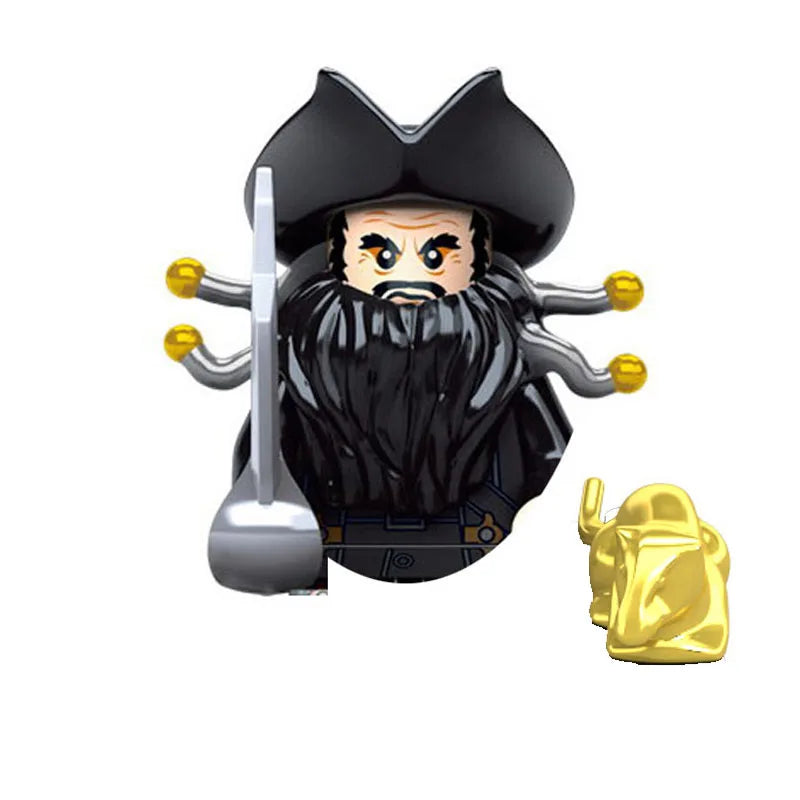 Pirates of the Caribbean Building Blocks Set – Mermaid Princess, Syrena, Sailor, Barbosa & Imperial Navy Figures - Image 23